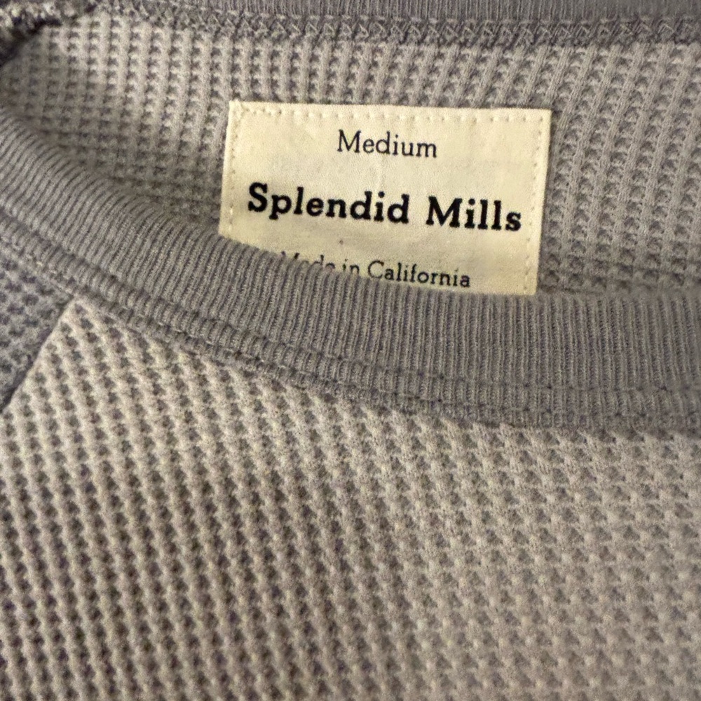 Splendid Men's Two-Tone Gray Crewneck Sweater NWT M - Picture 2 of 4